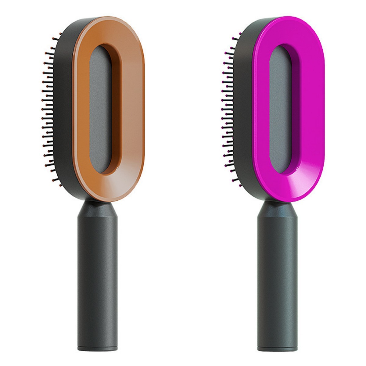 Self Cleaning Hair Brush For Women One-key Cleaning Hair Loss Airbag Massage Scalp Comb Anti-Static Hairbrush null