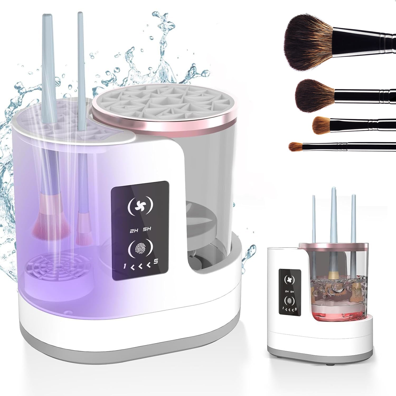 Electric Makeup Brush Cleaner Rechargeable Makeup Brushes Cleaning Tool Automatic Makeup Brush Cleaning Stand Device null