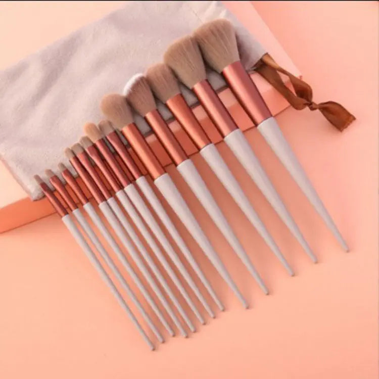 13Pcs Makeup Brush Set Make Up Concealer Brush Blush Powder Brush Eye Shadow Highlighter Foundation Brush Cosmetic Beauty Tools - Rizk From Razzak