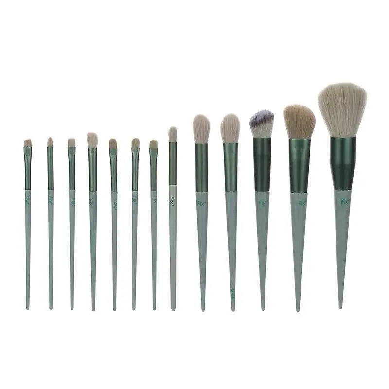 13Pcs Makeup Brush Set Make Up Concealer Brush Blush Powder Brush Eye Shadow Highlighter Foundation Brush Cosmetic Beauty Tools - Rizk From Razzak