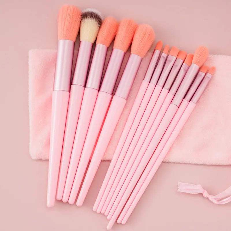 13Pcs Makeup Brush Set Make Up Concealer Brush Blush Powder Brush Eye Shadow Highlighter Foundation Brush Cosmetic Beauty Tools - Rizk From Razzak