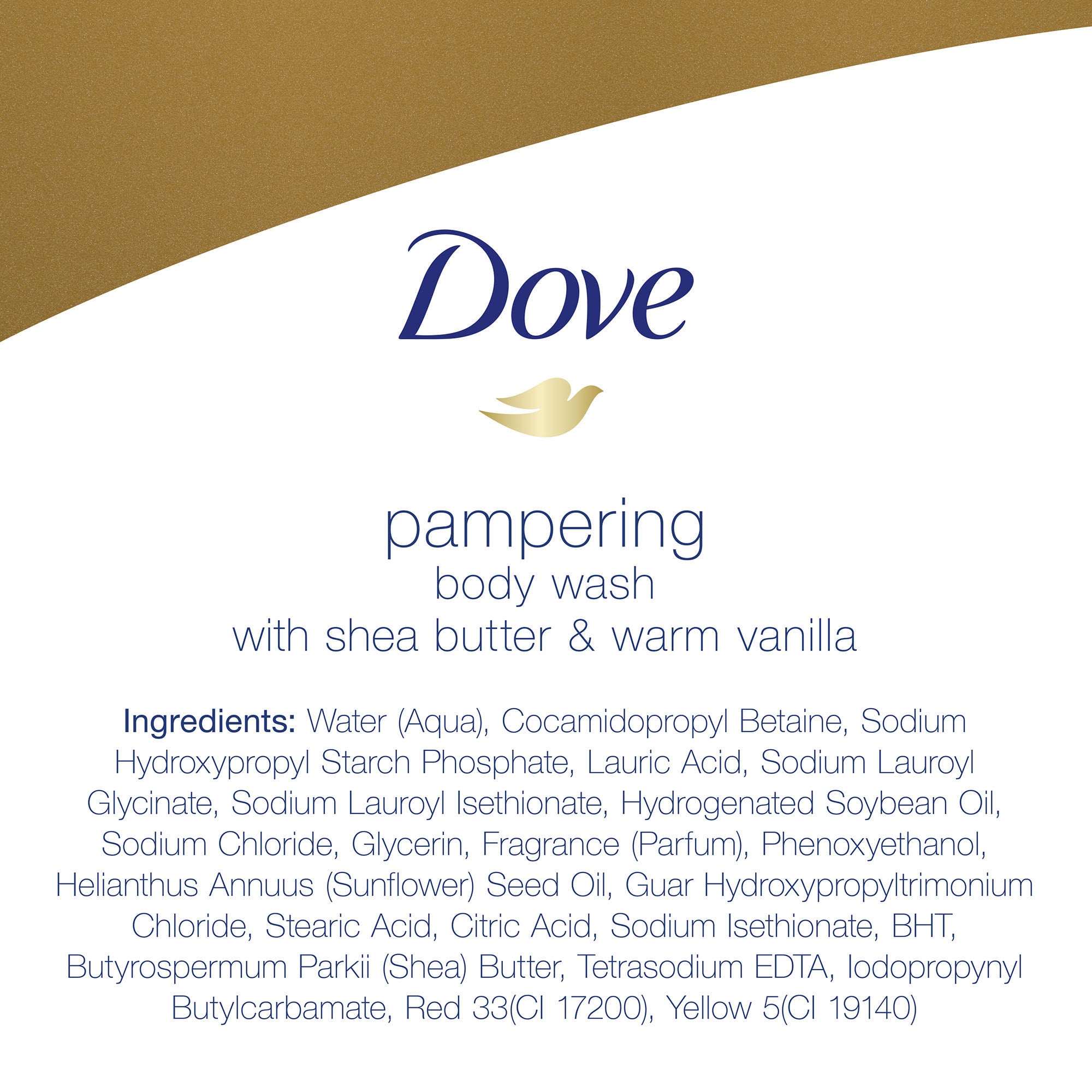 Dove Pampering Long Lasting Gentle Body Wash, Shea Butter and Vanilla, 30 fl oz Rizk From Razzak