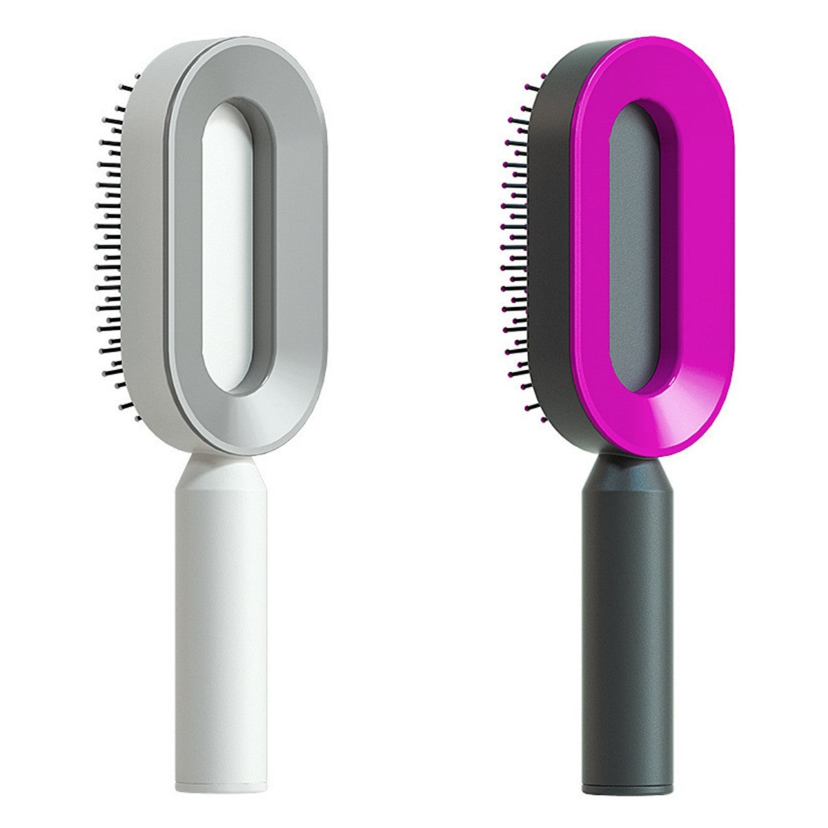 Self Cleaning Hair Brush For Women One-key Cleaning Hair Loss Airbag Massage Scalp Comb Anti-Static Hairbrush null