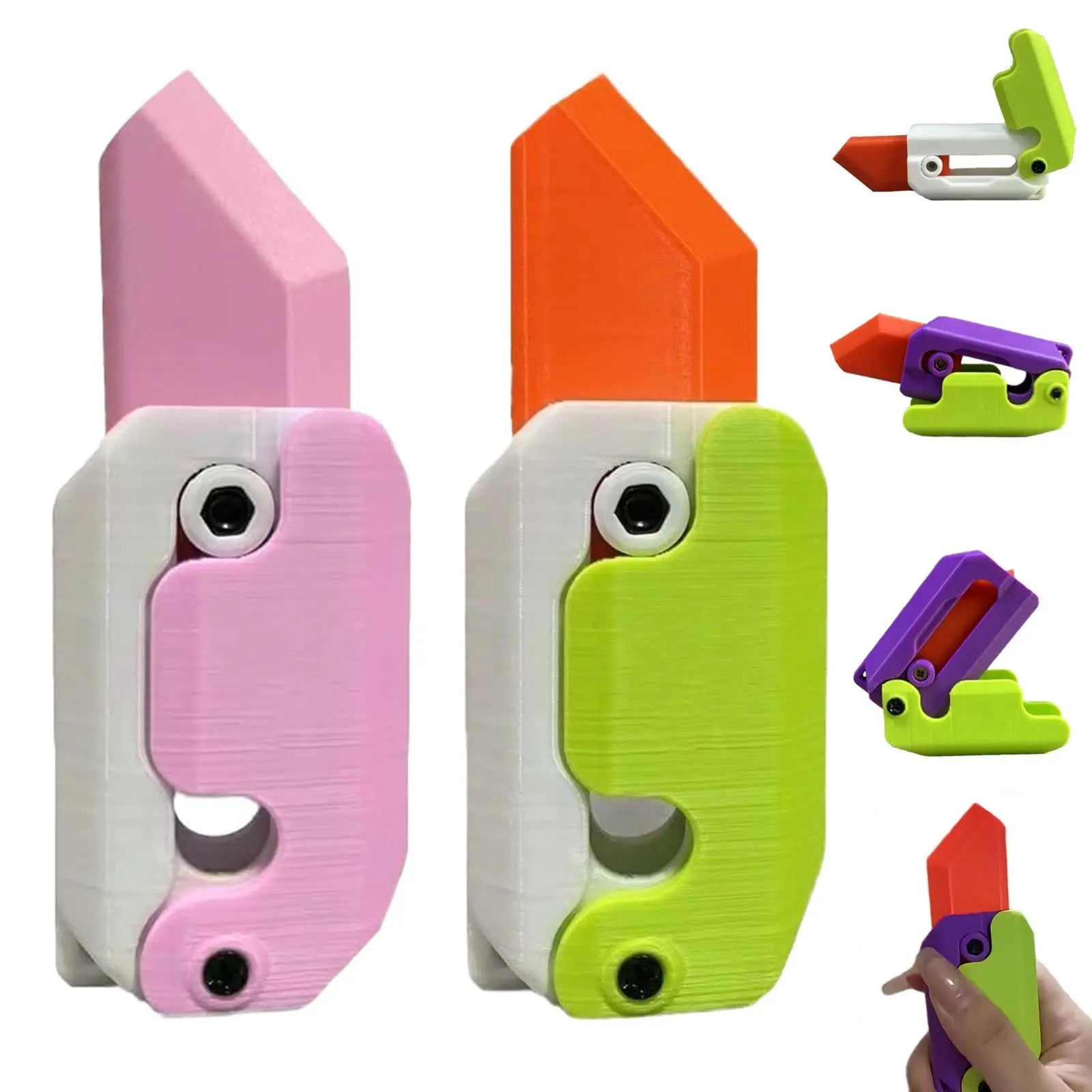 3D Printing Gravity Cub Jumping Small Radish Knife Mini Model Student Prize Pendant Decompression Toy For Children Gift - Rizk From Razzak