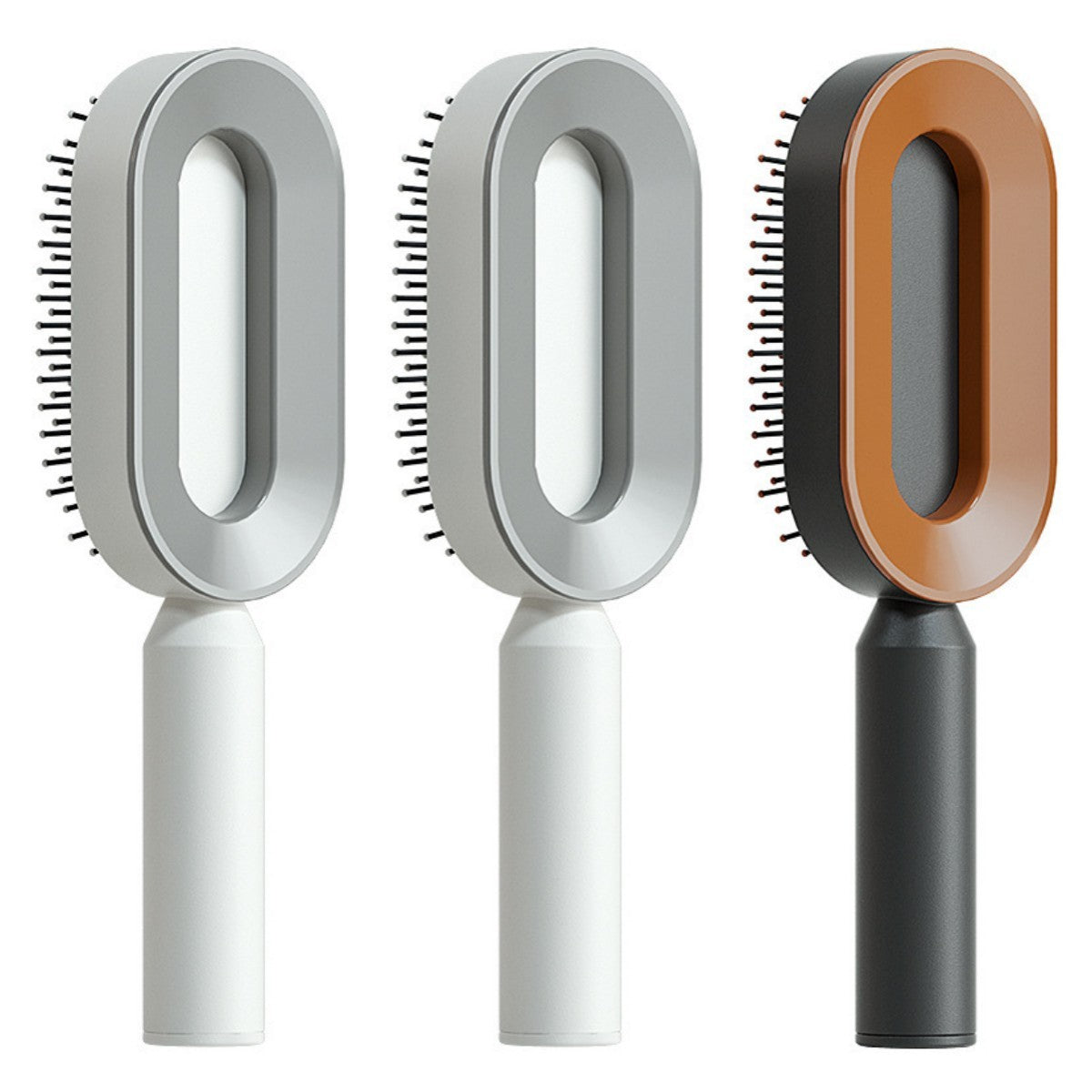 Self Cleaning Hair Brush For Women One-key Cleaning Hair Loss Airbag Massage Scalp Comb Anti-Static Hairbrush null