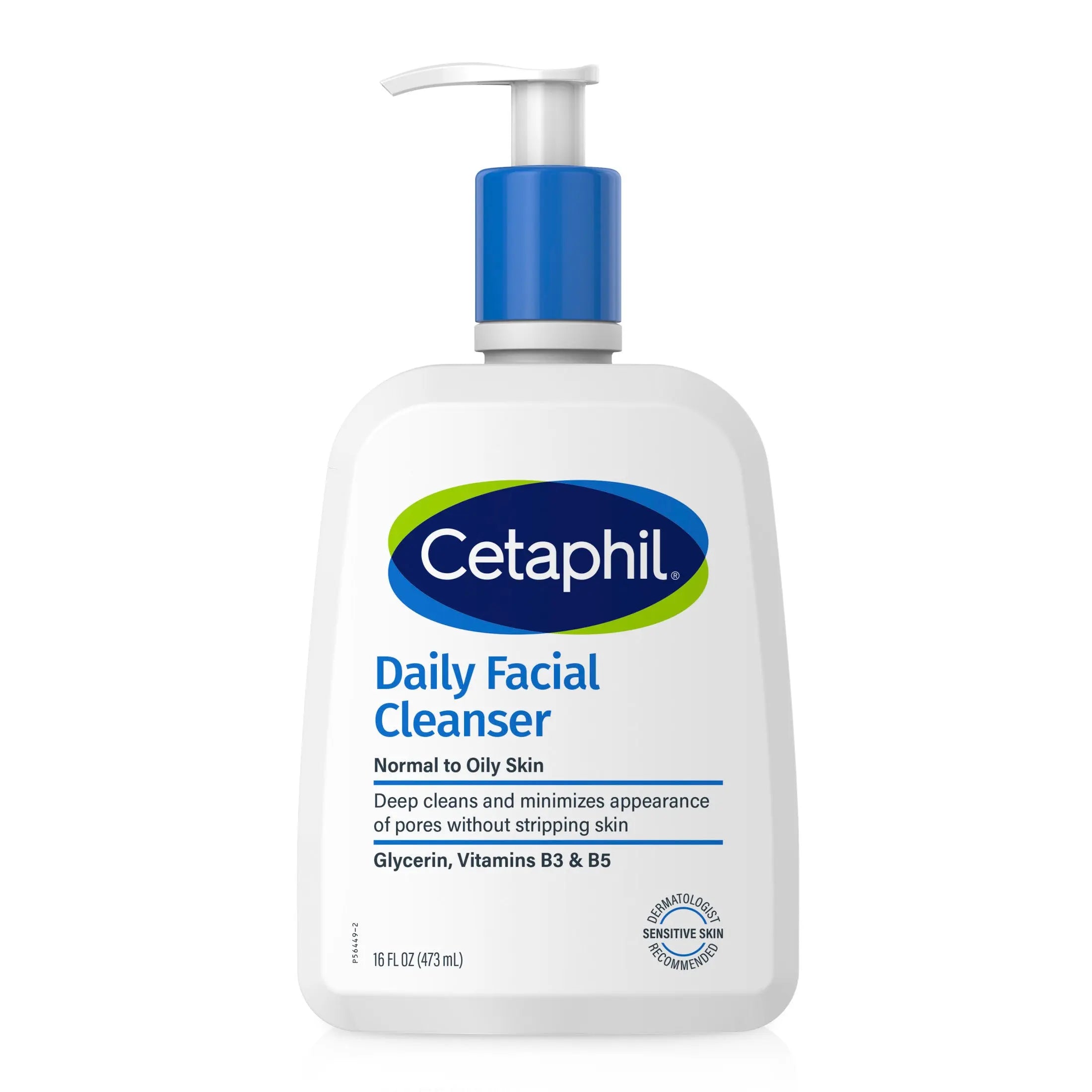 Cetaphil Daily Facial Cleanser for Sensitive, Combination to Oily Skin, 16 oz Rizkfromrazzak