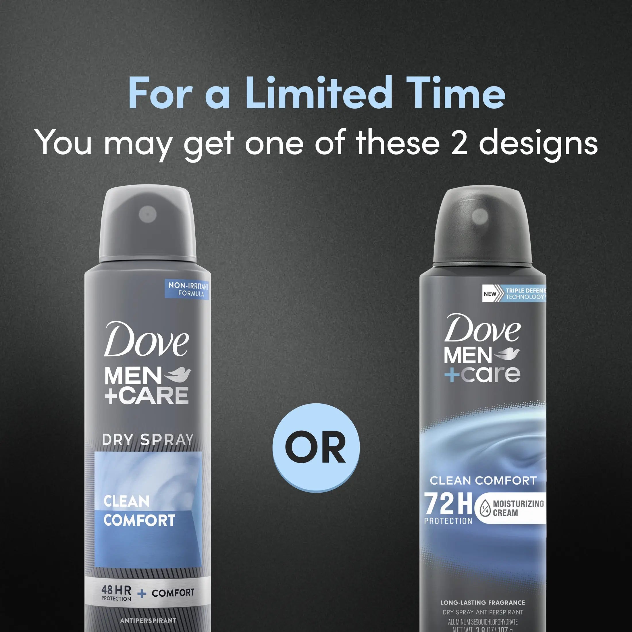 Dove Men Dry Spray deodorant placed beside grooming essentials for men