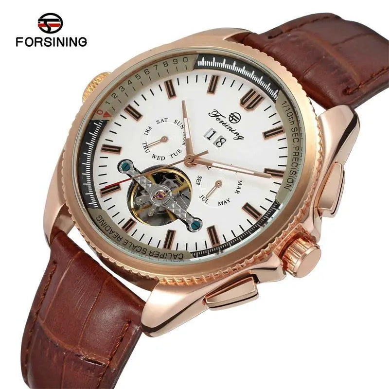 Foreign Trade Hot   High-end Mechanical Watches Men's Fashion Leisure Full Automatic Mechanical Watches Wholesale Rizkfromrazzak