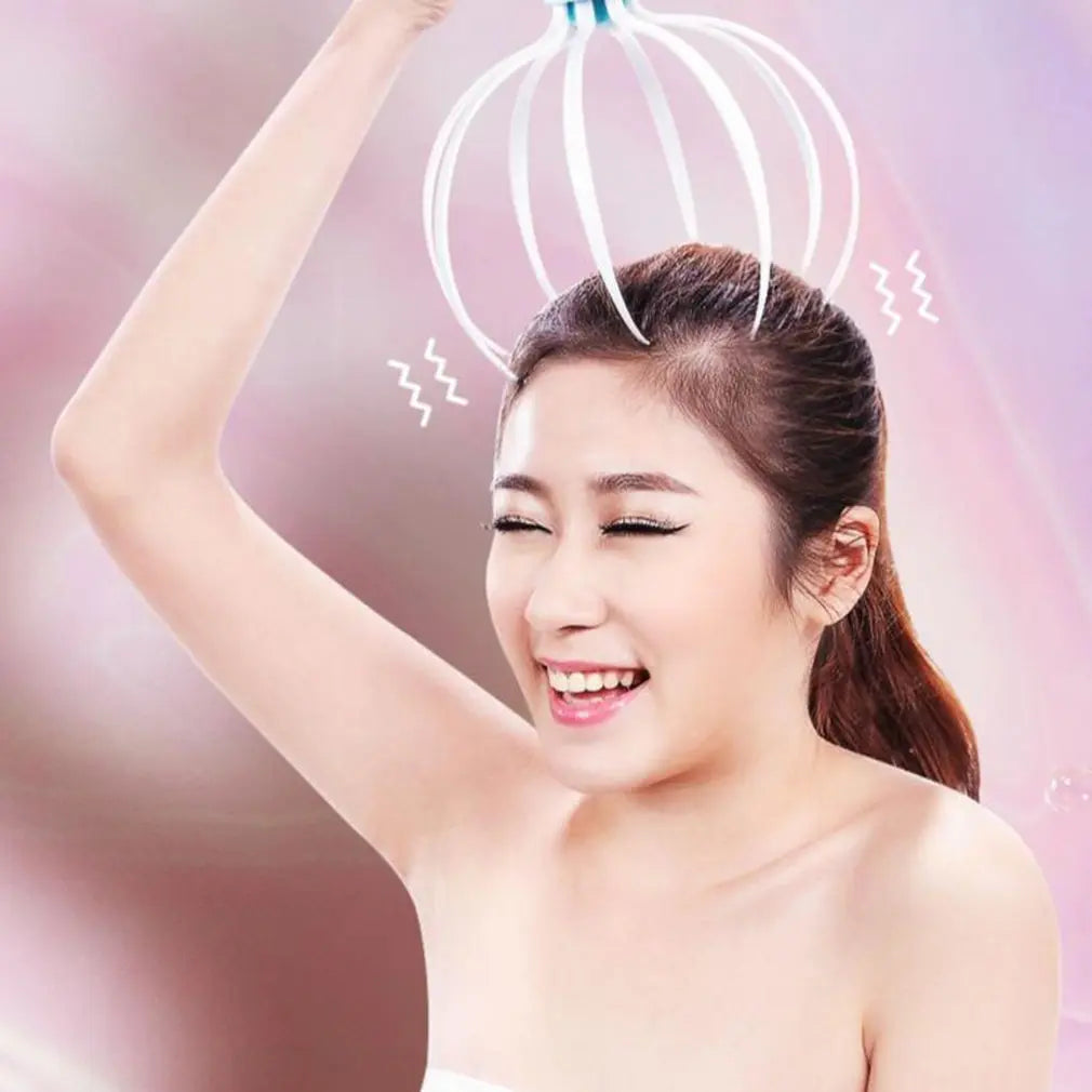 Head Massager Scalp Vibration Massage Eight Claw Electric Household Massager Head Masager Body Care - Rizk From Razzak