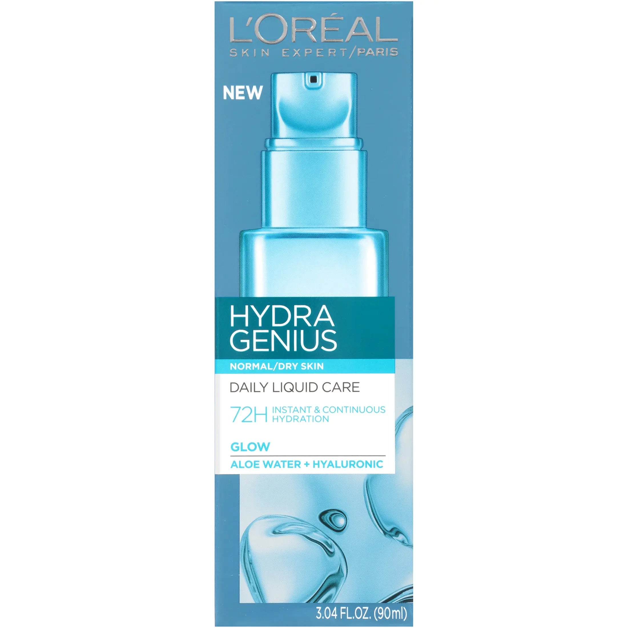 L'Oreal Paris Hydra Genius Daily Liquid Care For Normal to Dry Skin, 3.04 fl. oz. Rizkfromrazzak