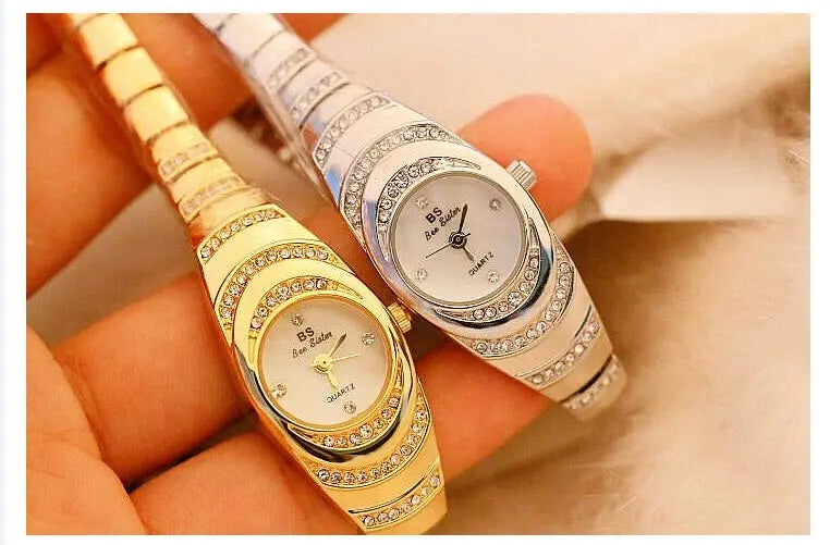 Ladies Gold Watch Diamond Wristwatch Female Fashion Bracelet Watches Women Full Diamond Watch Rizkfromrazzak