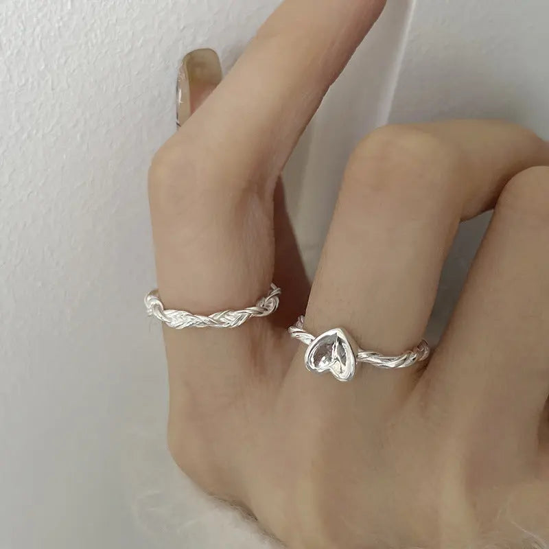 Minimalist Twisted Woven Love Ring - Rizk From Razzak