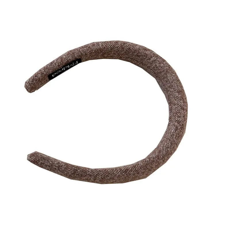 High Sense Oat Gray Texture Woolen Large Intestine Hair Ring - Rizk From Razzak