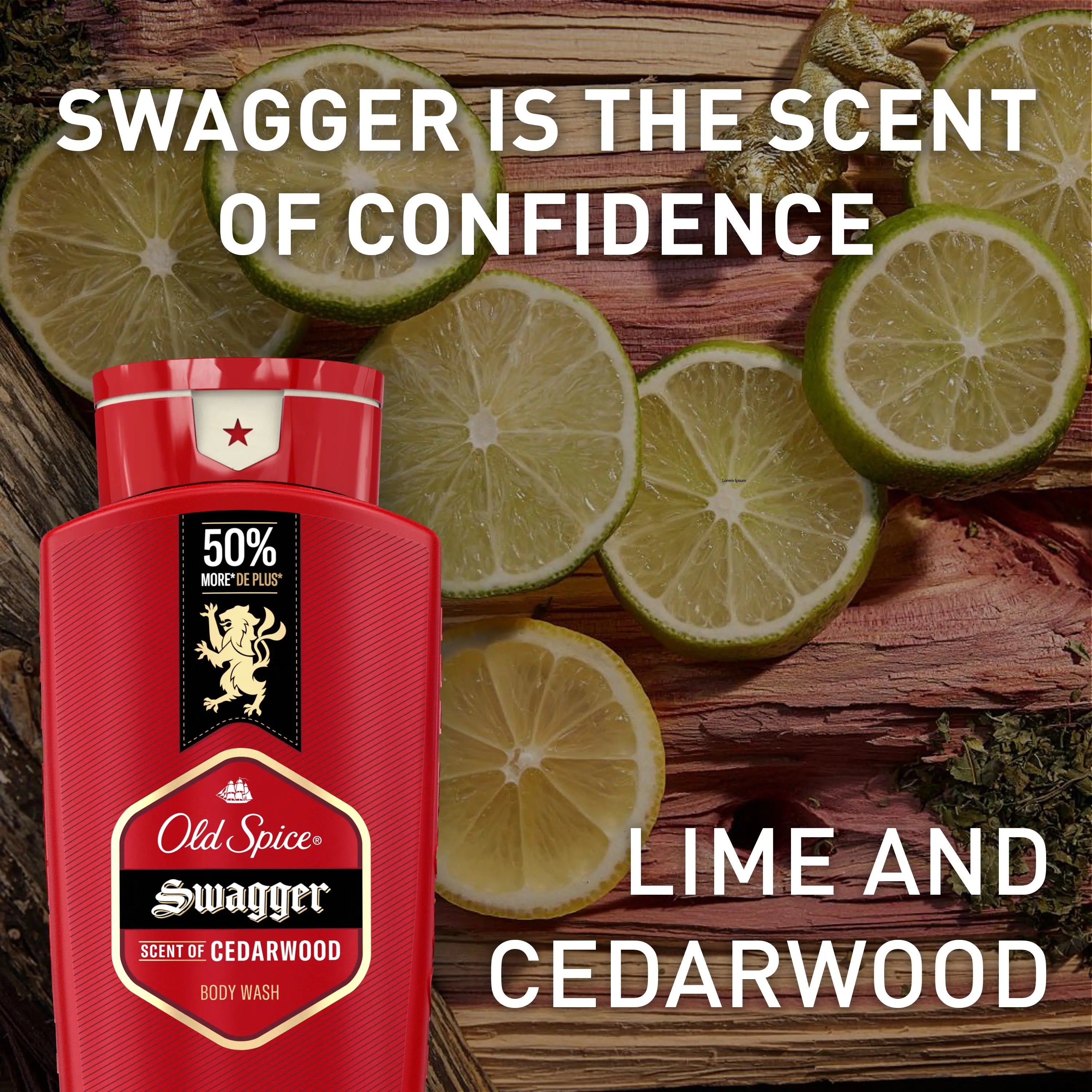 Old Spice Swagger scent for smooth and hydrated skin
