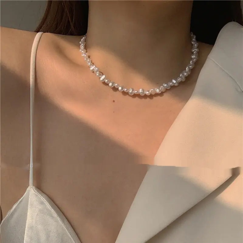 Pearl Necklace Retro Clavicle Chain For Women - Rizk From Razzak