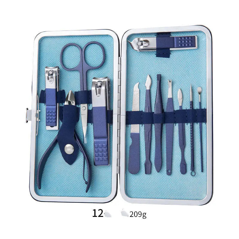 Professional Scissors Nail Clippers Set Ear Spoon Dead Skin Pliers Nail Cutting Pliers Pedicure Knife Nail Groove Trimmers - Rizk From Razzak