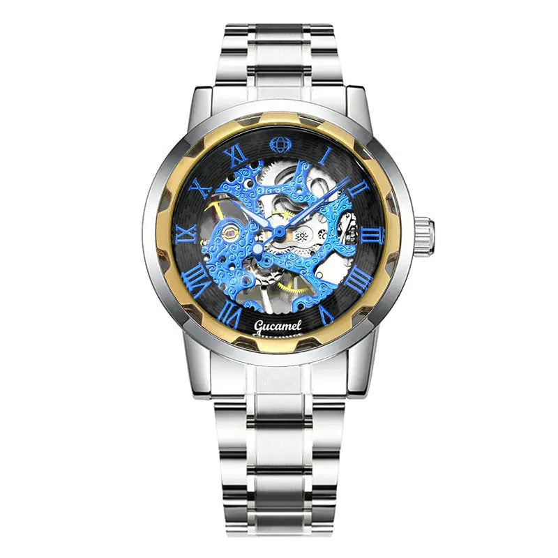 Steel Strip Hollow Gold Manual Mechanical Watch - Rizk From Razzak