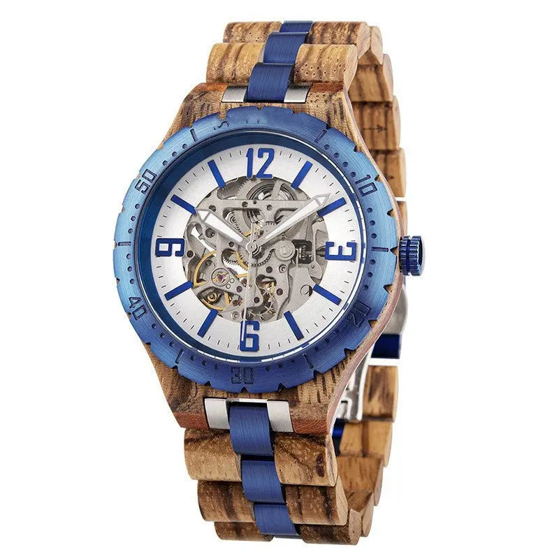 Wooden Automatic Mechanical Watches Men Luxury Rizkfromrazzak