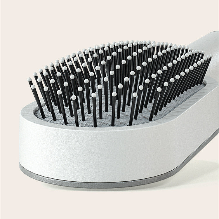 Self Cleaning Hair Brush For Women One-key Cleaning Hair Loss Airbag Massage Scalp Comb Anti-Static Hairbrush null